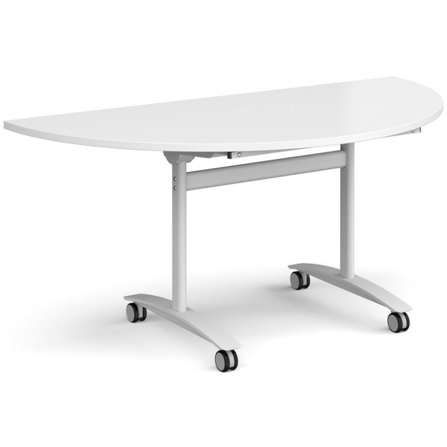 Deluxe Semi-Circular Fliptop Mobile Table